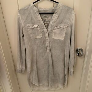 Grey Linen Dress